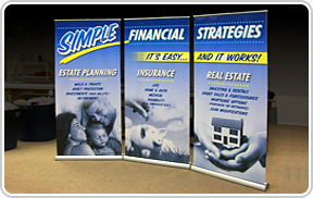 RETRACTABLE BANNER STAND SET